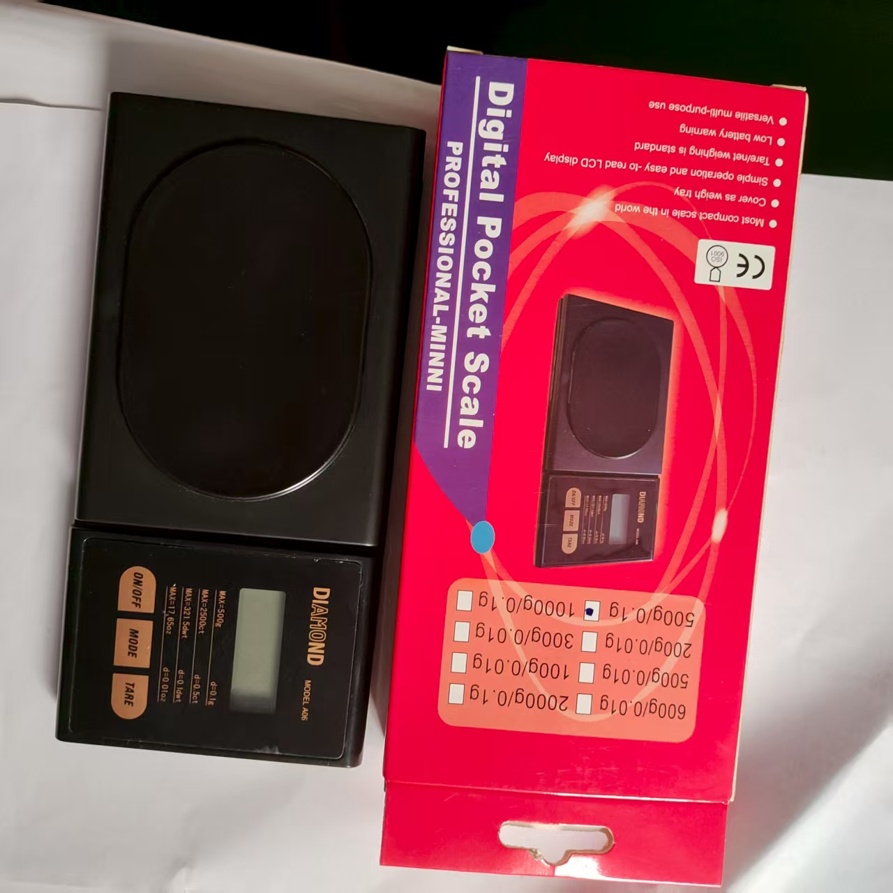 TANITA /DIAMOND A02 Modle Premium Digital Pocket Scale 120g/0.1 Portable Grams Jewelry Gold Silver Weighing Scale