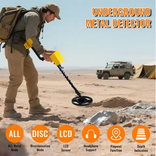 2026 Update Professional Gold Metal Detector TC-600 Sensitivity Treasure Hunter TX 850L Pinpointer Waterproof Coil Super Stable Modes