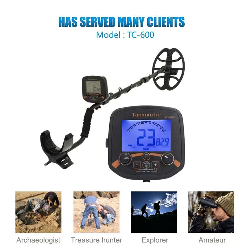 2026 Update Professional Gold Metal Detector TC-600 Sensitivity Treasure Hunter TX 850L Pinpointer Waterproof Coil Super Stable Modes