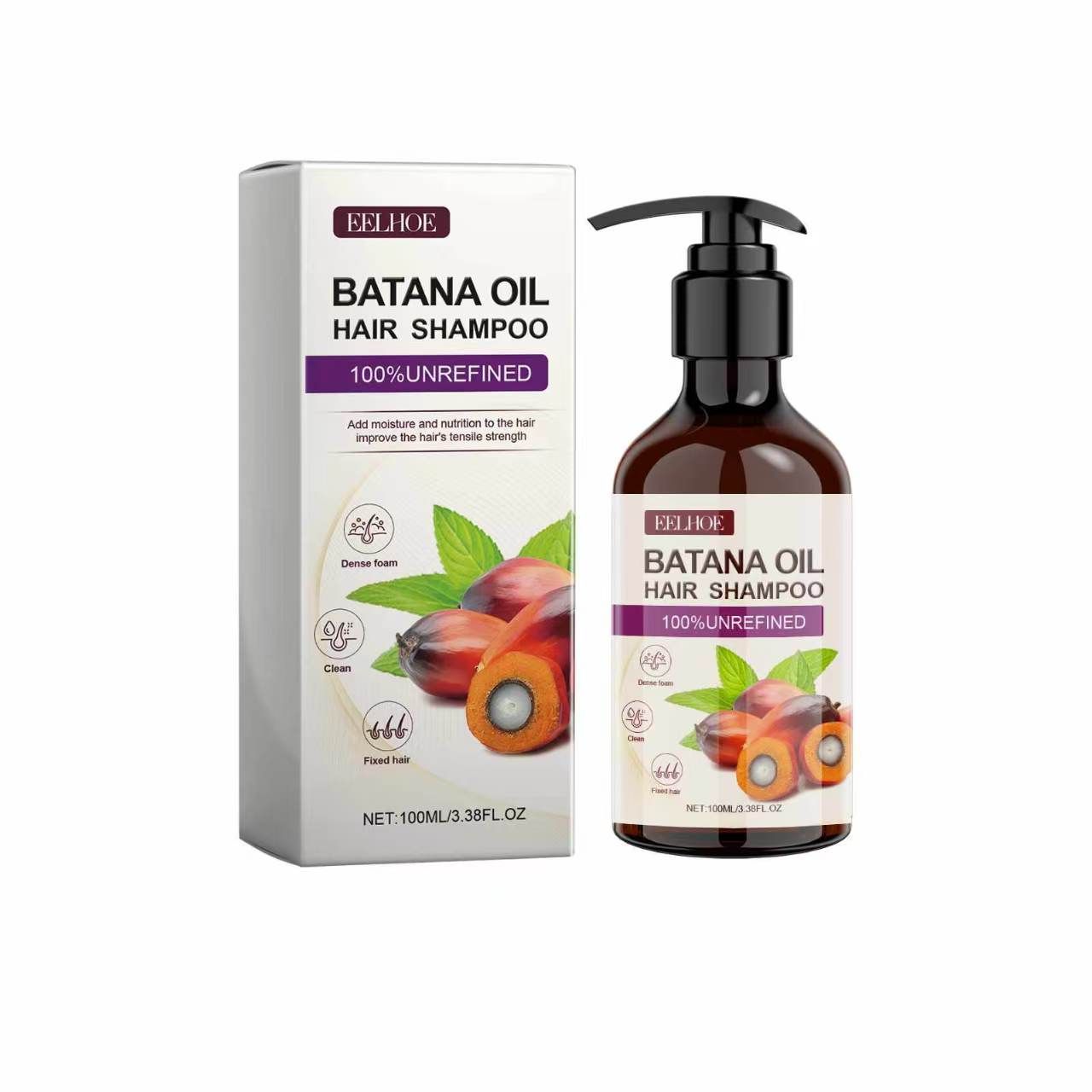 4PCS--100% Batana Hair Fast Growth Oil Set African Crazy Traction Alopecia Batana Hair Mask Anti Hair Break Hair Regrowth Treatment