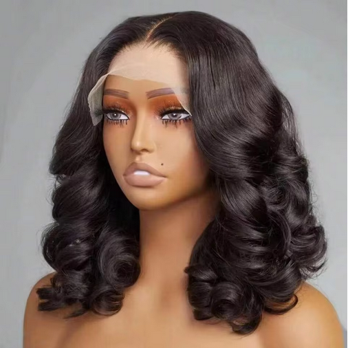 Short Bob Wig 100% Human Hair Loose Wave 13x4 Lace Front Wigs Body Wave Human Hair HD Lace Closure Wigs For Black Women