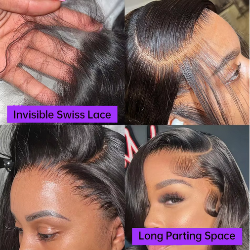 Short Bob Wig 100% Human Hair Loose Wave 13x4 Lace Front Wigs Body Wave Human Hair HD Lace Closure Wigs For Black Women