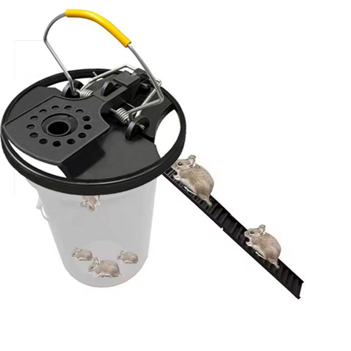 Intelligent Pitfall Mouse Catcher Trap Bucket Automatic Reset Flipping Sliding Bucket Lid Automatic Reset After Catching Mice