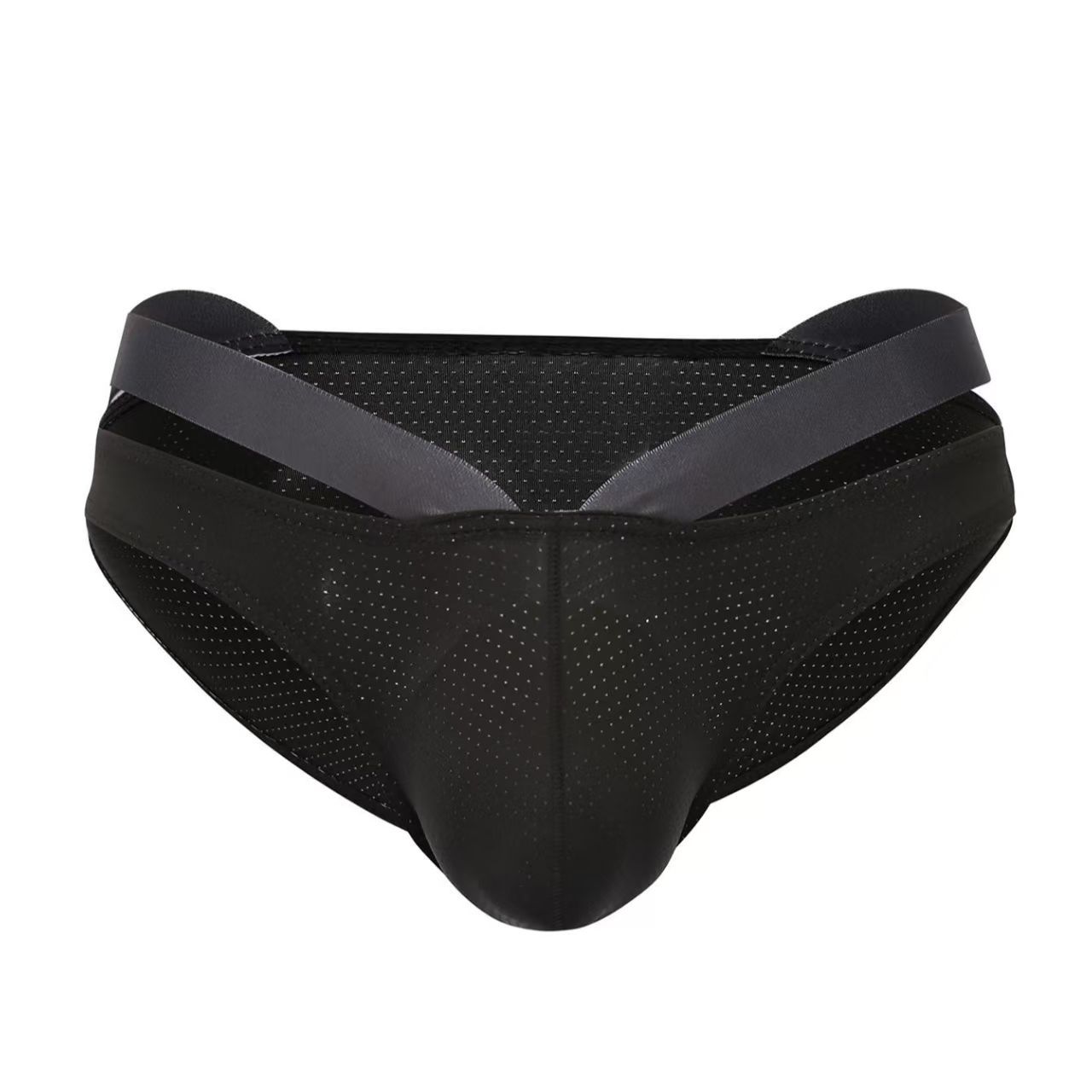 2pcs---Men's Bottomless Underwear Sexy Gay Backless Briefs Jockstrap Sissy Open Back Boxer Briefs Underpants Cotton Men Panties Bikini