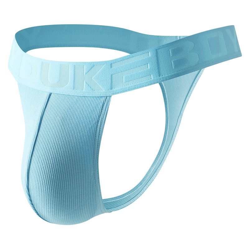 Men's Sexy PU Open Buttocks Boxers U Convex Big Bag T Back Underwear Men Breathable G-String Faux Leather Open Back Hip Panties