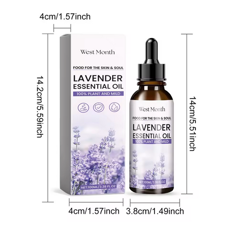 Lavender Essential Oil Moisturizes And Nourishes The Skin Relieves Anxiety Improves Sleep Quality & Is A Body Care Essential Oil