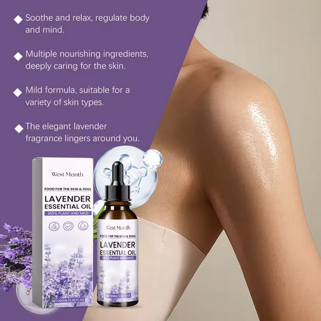 Lavender Essential Oil Moisturizes And Nourishes The Skin Relieves Anxiety Improves Sleep Quality & Is A Body Care Essential Oil