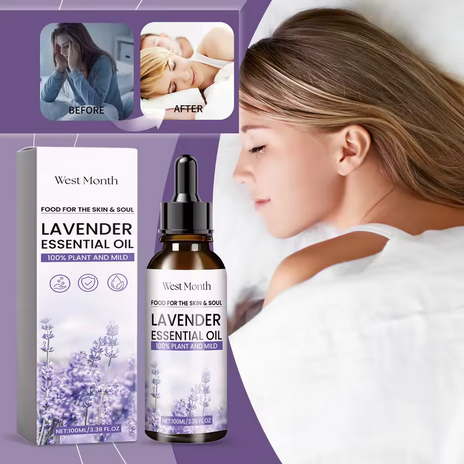 Lavender Essential Oil Moisturizes And Nourishes The Skin Relieves Anxiety Improves Sleep Quality & Is A Body Care Essential Oil