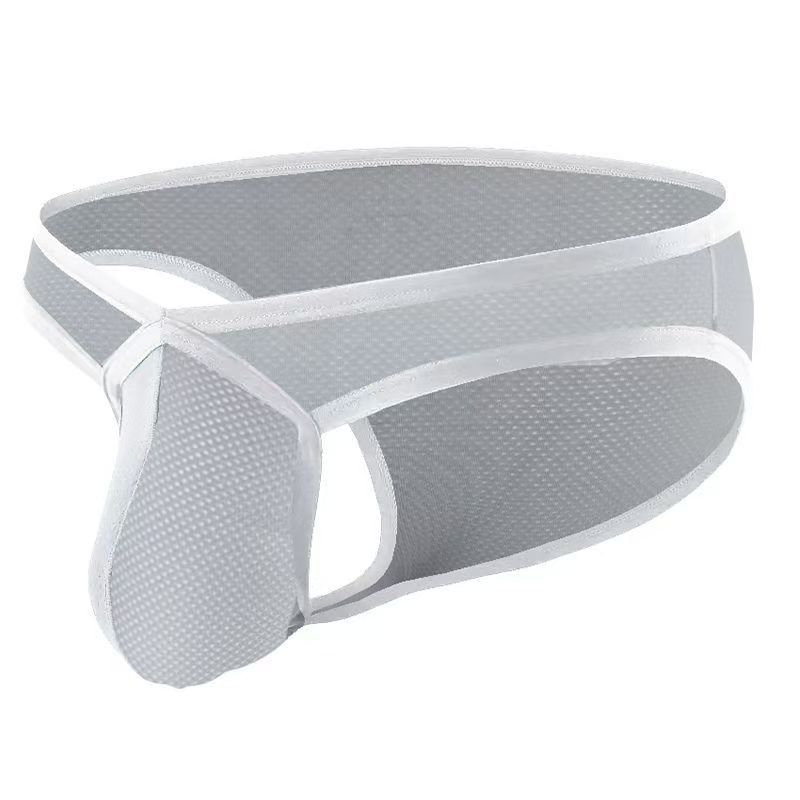 Boxer Shorts Men's Underwear Ice Silk Underpants Long Bulge Pouch Male Erotic Lingerie Boxershorts Bottoms