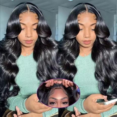 RomolaWigs 4X4 Glueless 250% 32 40 Inches Body Wave 5X5 Ready To Wear Lace Front Human Hair Wigs Closure Wig Lace Frontal Wig