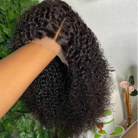 Water Curly Short Bob Wigs 250% Brazilian Ready to Go 4X4 Glueless Human Hair Wigs Deep Wave HD Lace Frontal Wig For Women