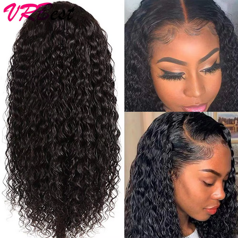 Peruvian Wet and Wavy Water Wave HD 13X4 Lace Front Wig Human Hair Wigs Transparent Remy Hair Natural Hairline Glueless Wig for Women