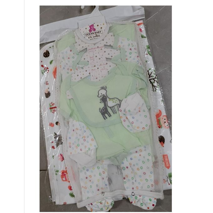 Fashion Cotton Newborn Baby Receiving Set 8pc - assorted pack