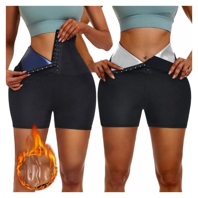 Sweat Waist Trainer Belt Body Shaper Pants Workout Shorts Sauna Effect Leggings Tummy Control Slimming Shapewear Thigh Trimmer