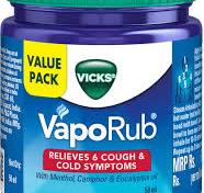 Vicks Vapo Rub Relieves Cold and Cough, Clears Blocked Nose, 25ml.