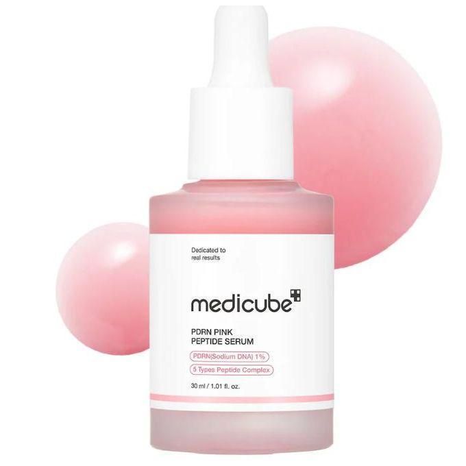 Medicube PDRN Pink Peptide Serum and Medicube PDRN Pink Collagen Capsule Cream