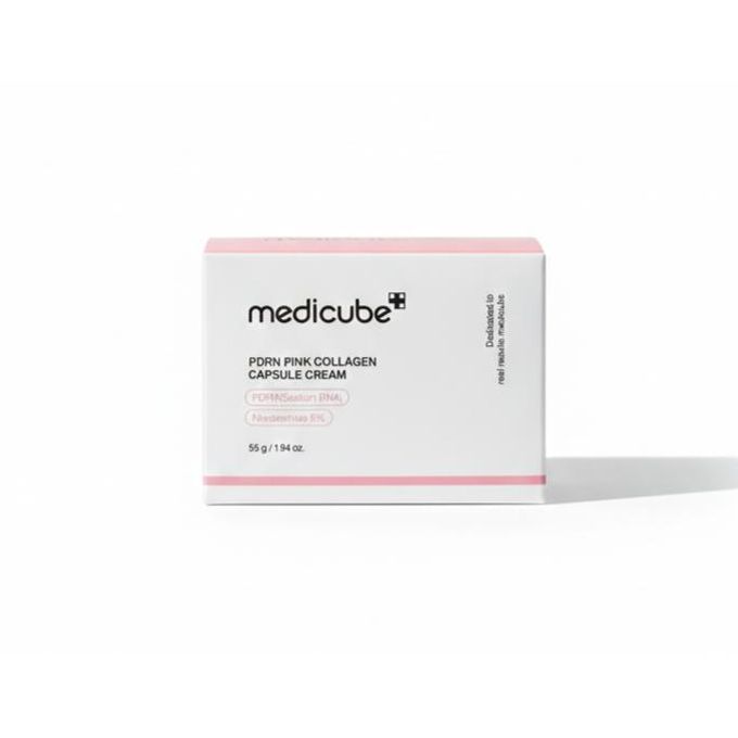 Medicube PDRN Pink Peptide Serum and Medicube PDRN Pink Collagen Capsule Cream