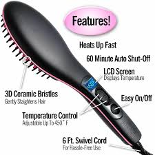 🔹️🪄RESTOCKED 🍃🍃🍃Simply Straight Hot Comb Blowdry Hair Straightener Brush Electric Hand Hair Blow Dryer Black.Heats up fast 2. 60minute Auto shut- off 3. LCD Screen Display Temperature 4. 3D Ceram