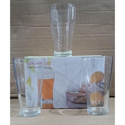 🤪Sundabest 6pcs High Quality Glas.🤪▪️6 piece pack
quality
suitable for cold drinks
beautiful design
presentable.