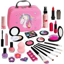 Girls Makeup Kit for Kids Children's Makeup Set Girls Princess Make Up Box Nontoxic Cosmetics Kit Toys Pretend Play Makeup Beauty Toys .Safe & Non-Toxic: Meets all US toy and cosmetic safety standards