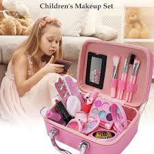Girls Makeup Kit for Kids Children's Makeup Set Girls Princess Make Up Box Nontoxic Cosmetics Kit Toys Pretend Play Makeup Beauty Toys .Safe & Non-Toxic: Meets all US toy and cosmetic safety standards
