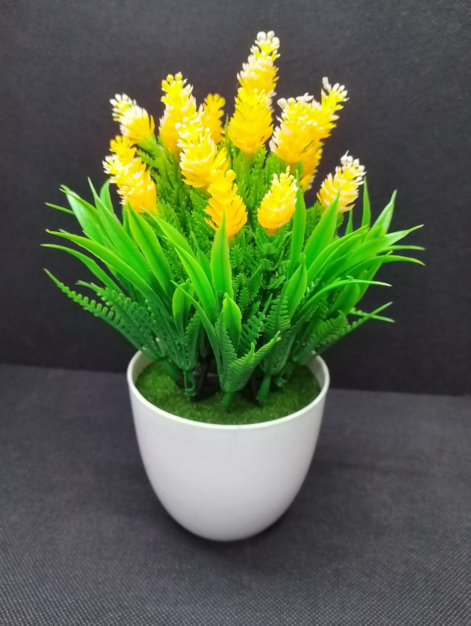 Artificial/ faux home decorative flower with vase (home decor/office table/bathroom decor/bedside table decor)  This beautifully piece adds a touch of nature and elegance to any room, creating a sooth