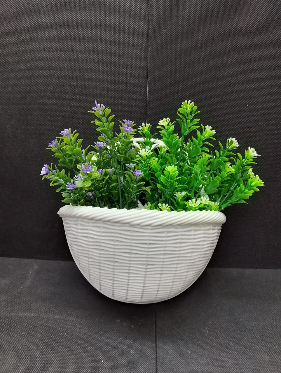 Decor Balcony Hanging Flower With Pot   add a luxurious touch to your interior setting and the same time, it is a zero maintenance. Its arrangement ideas lights up your living space and brings physica