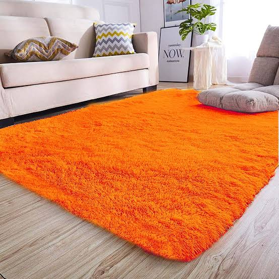 Soft fluffy carpets. Its woolen shag rug made of cotton material and a thick surface the ideal carpet for your home that will give you value for your money.5by8  t is very soft for a warm and cozy liv