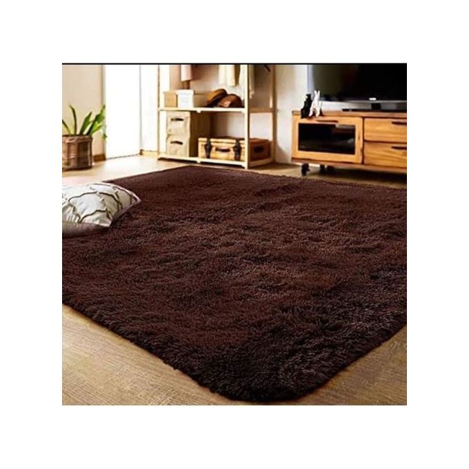 Soft fluffy carpets. Its woolen shag rug made of cotton material and a thick surface the ideal carpet for your home that will give you value for your money.5by8  t is very soft for a warm and cozy liv