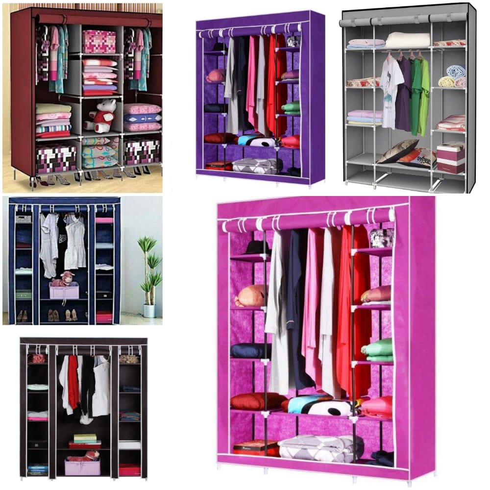 Wardrobe Shoe Rack Clothing Organizer Wardrobe Hanger Components Column 3 The product has seven compartments, including hanging and stacking areas, to meet various clothing needs.4. Elevated foot desi