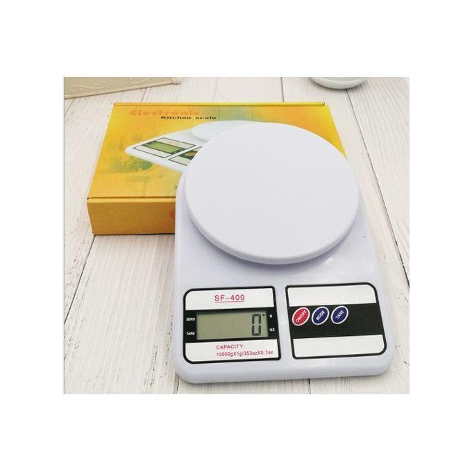 Digital Kitchen Electronic Scale With LCD Display   It has a large round washable tray for routine cleaning. It ensures accurate weighing even in high humidity areas as its splash-proof design. The di