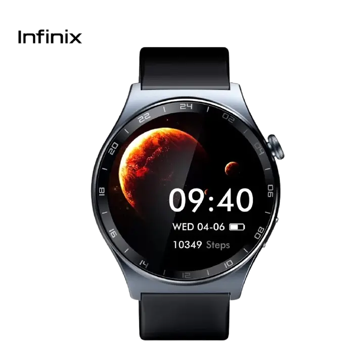 [Special Offer] Infinix XWatch 3 WE Clear Bluetooth Calling 7-10 days work time(BT Call Off) Waterproof IP68, My Health App, Digital Crown, Wireless Charge(TBD 4 1.43 AMOLED Display & Waterproof