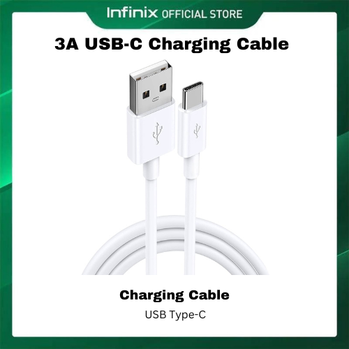 Infinix 3A USB-C Charging Cable For Infinix Smart 8 Note 12 11 10 Pro Hot 30 30i 12 11 10 Zero 30 20 100CM Fast Charger Type C Data Cord