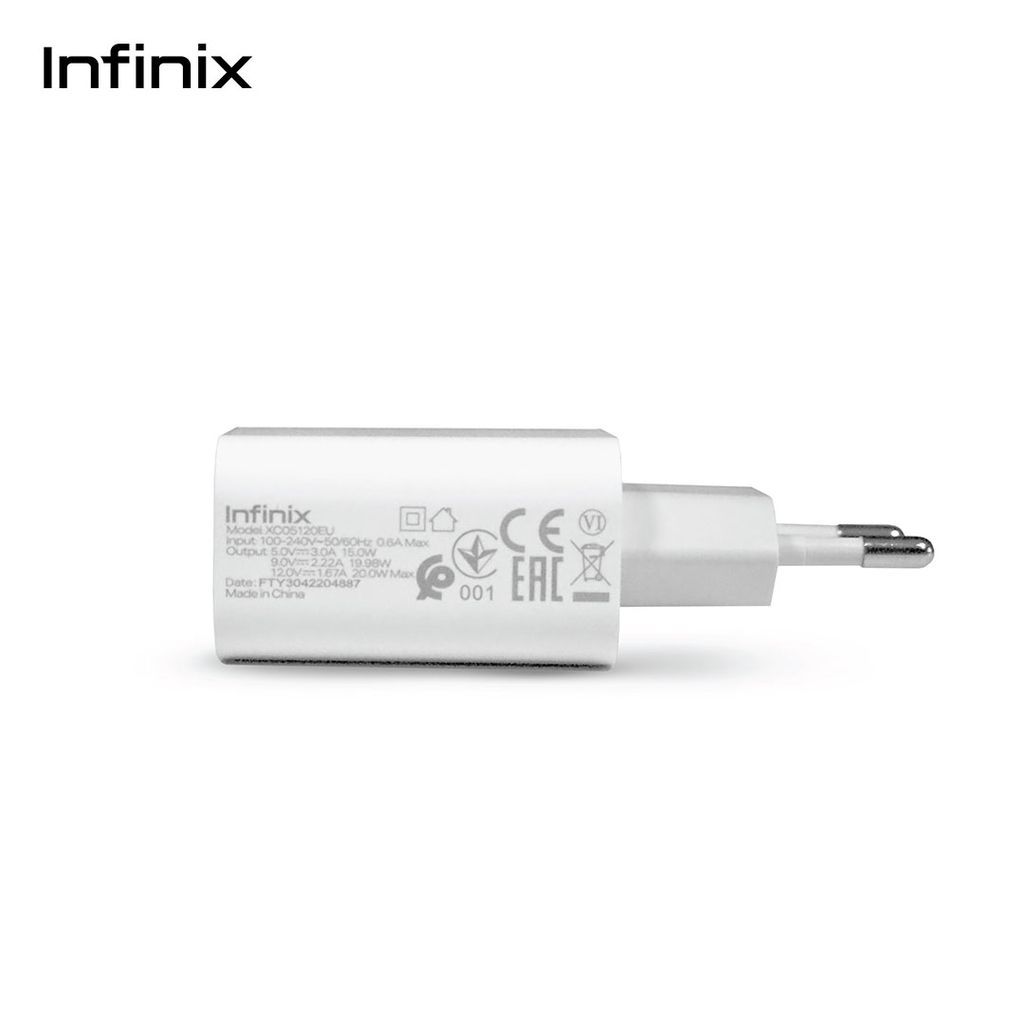 [New Arrivals!]  Infinix XC05 Fast 20W USB-C Charger with High-Speed Power Delivery & Compact Design – Reliable & Efficient Charging Solution