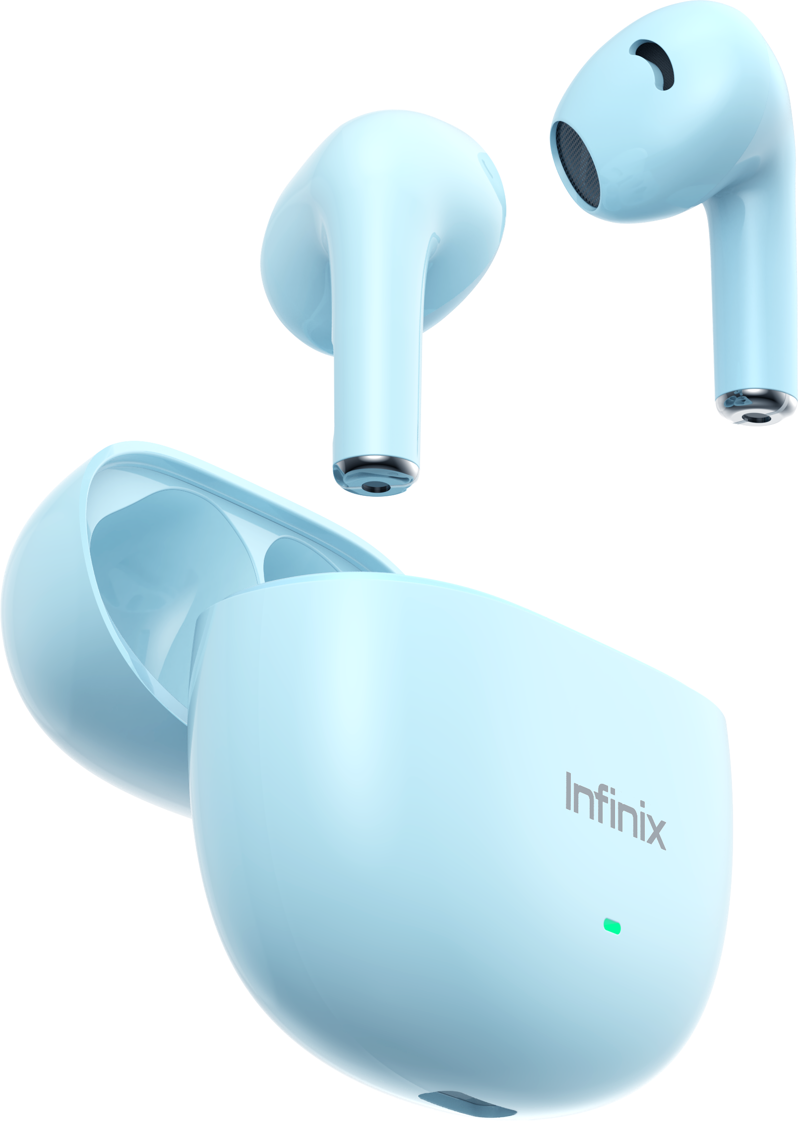 INFINIX XBUDS XE33 bluetooth earphones earpods 10mm Clear Calls  Sound Ai ENC Noise Cancellation 5/28 Hours long battery life Deep Bass Drivers, Dynamic Audio