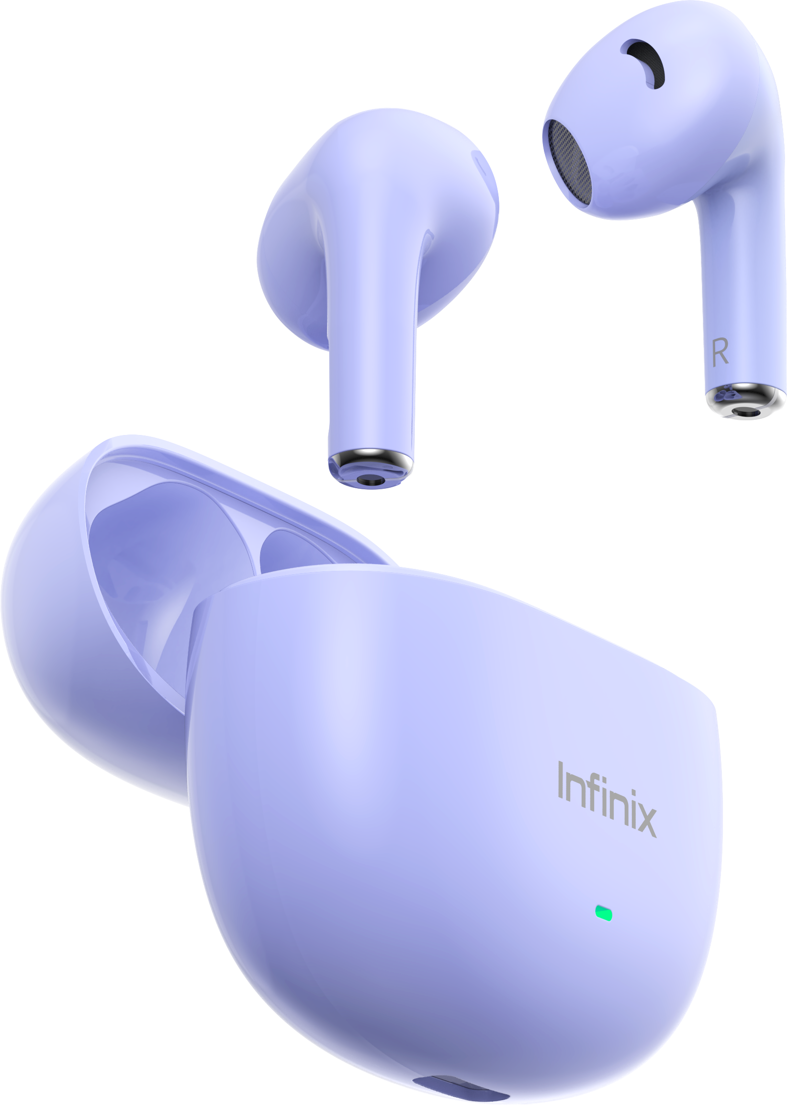 INFINIX XBUDS XE33 bluetooth earphones earpods 10mm Clear Calls  Sound Ai ENC Noise Cancellation 5/28 Hours long battery life Deep Bass Drivers, Dynamic Audio