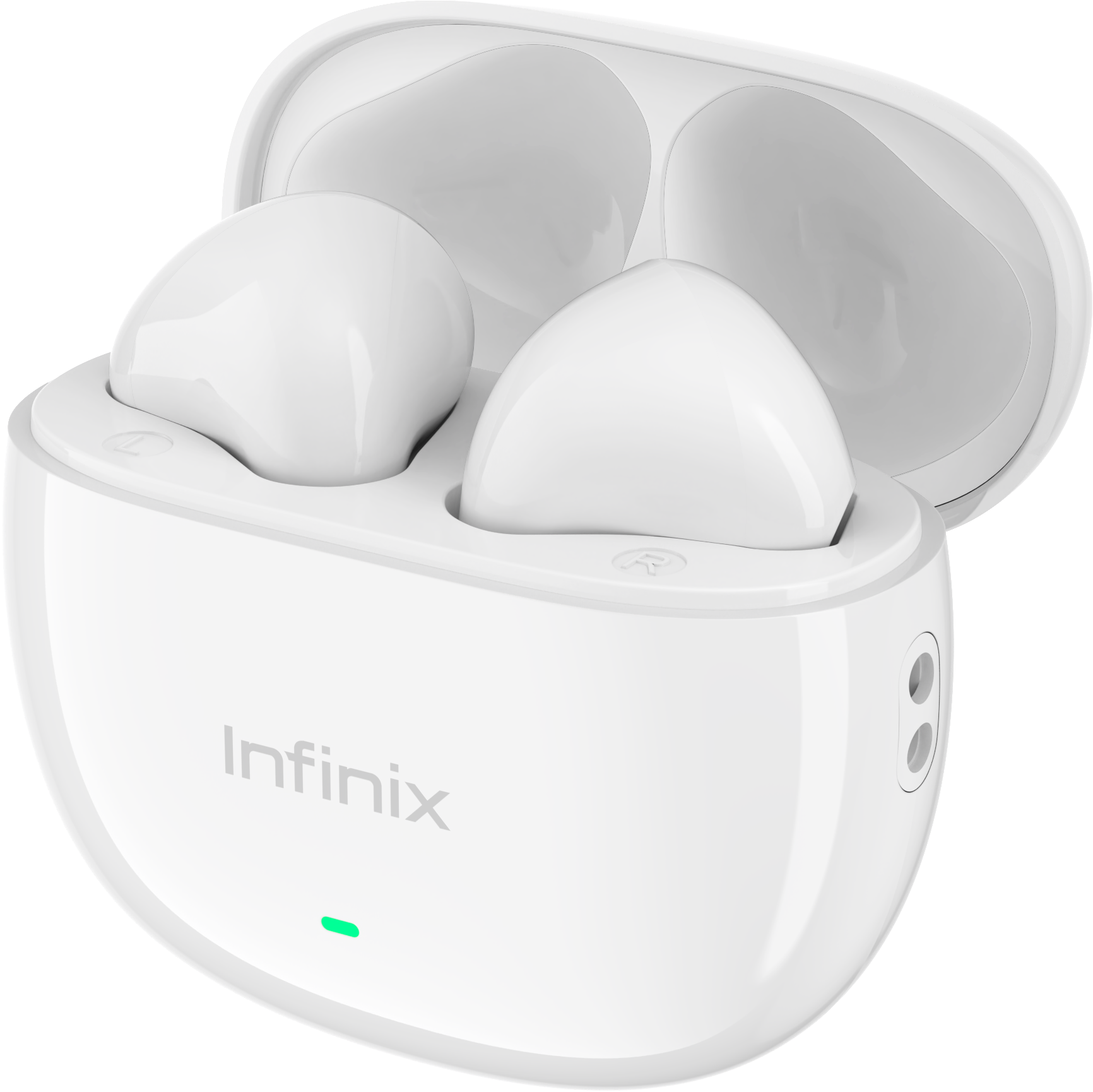 INFINIX XBUDS XE33 bluetooth earphones earpods 10mm Clear Calls  Sound Ai ENC Noise Cancellation 5/28 Hours long battery life Deep Bass Drivers, Dynamic Audio