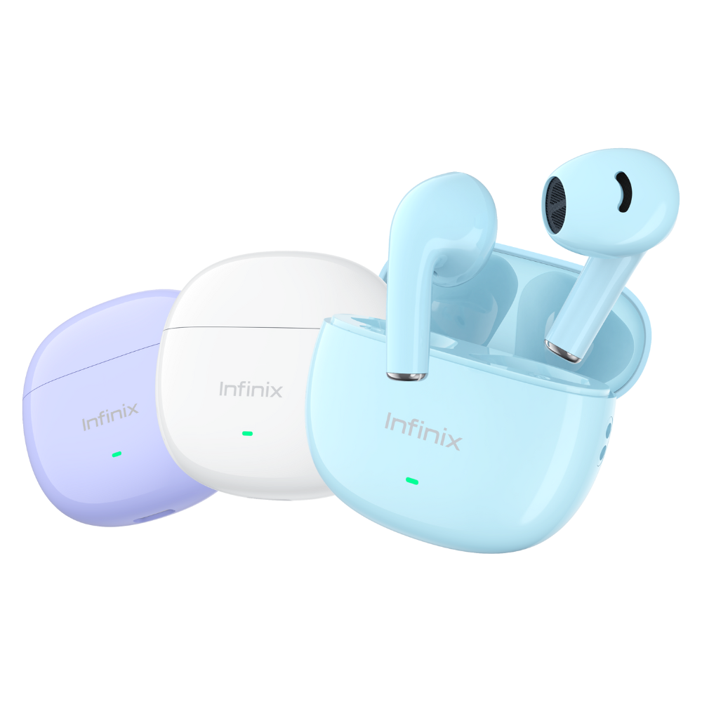 [New Arrivals!] INFINIX XBUDS XE33 bluetooth earphones earpods 10mm AI ENC technology  for Clear Call   5/28 Hours long battery life Deep Bass Drivers, Dynamic Audio