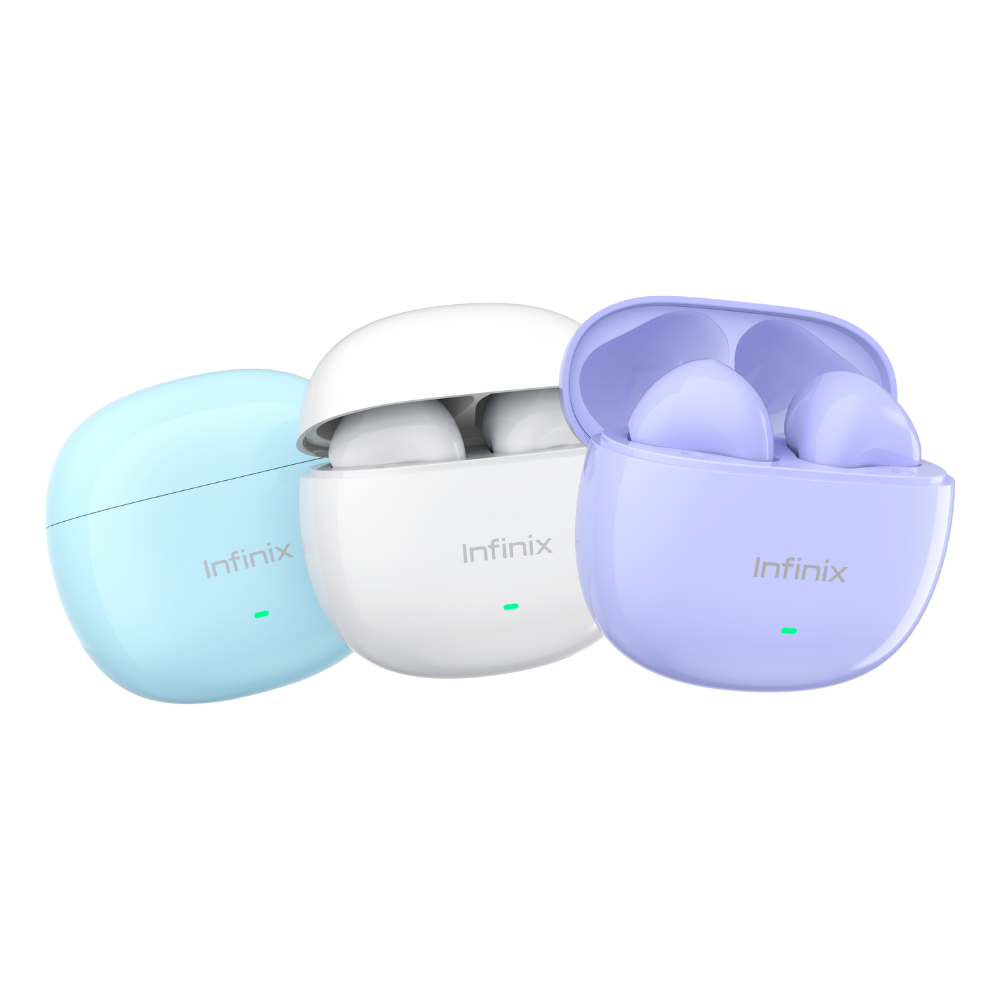 [New Arrivals!] INFINIX XBUDS XE33 bluetooth earphones earpods 10mm AI ENC technology  for Clear Call   5/28 Hours long battery life Deep Bass Drivers, Dynamic Audio