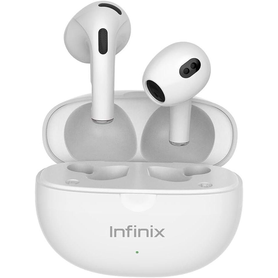 [New Arrivals!] INFINIX XBUDS XE33 bluetooth earphones earpods 10mm AI ENC technology  for Clear Call   5/28 Hours long battery life Deep Bass Drivers, Dynamic Audio