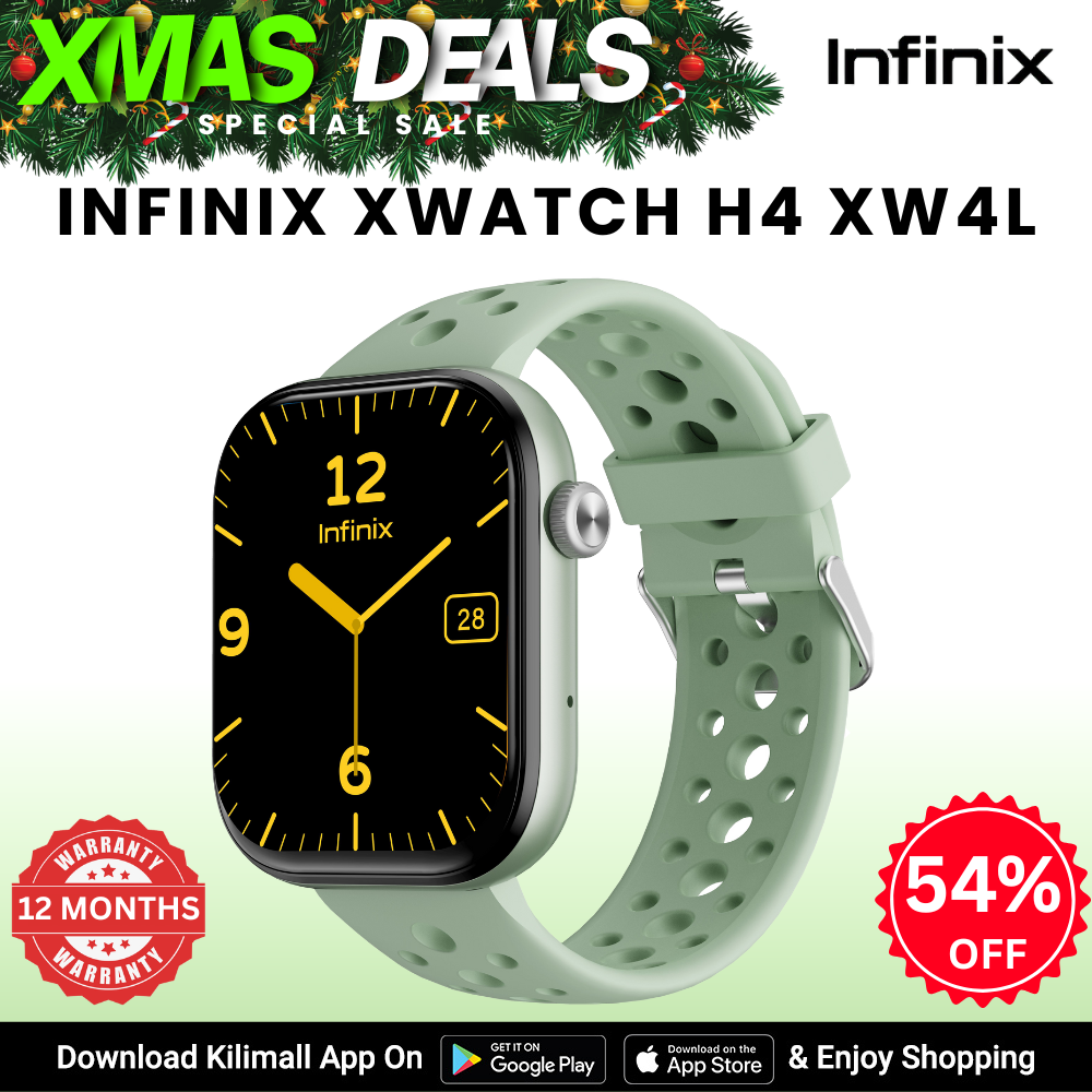 [Xmas Sale] Infinix-XWATCH H4 XW4L Smart Watch Men Women Bluetooth Calling Blood Pressure Heart Rate Monitor Sports Fitness Smartwatch  Health Monitor My Health App Waterproof IP68 Infinix AIOT