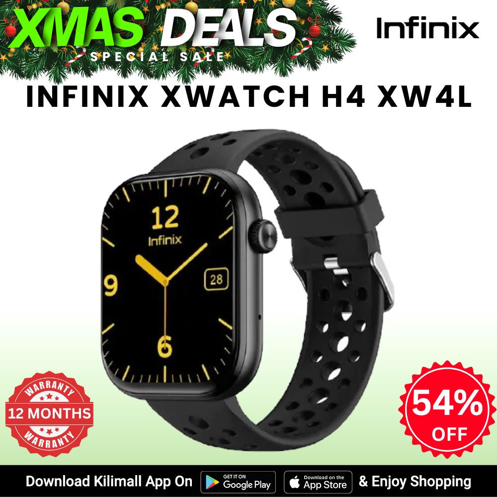 [Xmas Sale] Infinix-XWATCH H4 XW4L Smart Watch Men Women Bluetooth Calling Blood Pressure Heart Rate Monitor Sports Fitness Smartwatch  Health Monitor My Health App Waterproof IP68 Infinix AIOT