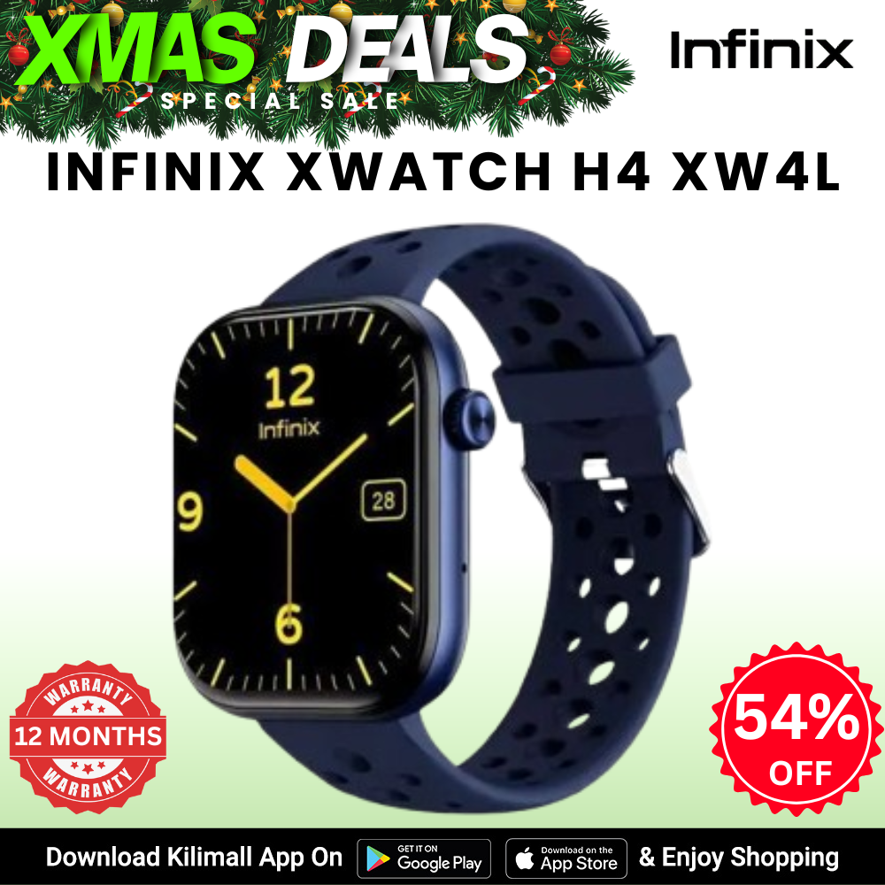 [Xmas Sale] Infinix-XWATCH H4 XW4L Smart Watch Men Women Bluetooth Calling Blood Pressure Heart Rate Monitor Sports Fitness Smartwatch  Health Monitor My Health App Waterproof IP68 Infinix AIOT