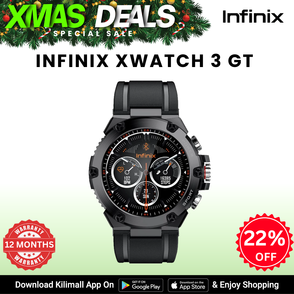 [X-mas Sale] Infinix XWatch GT3 Smartwatch  1.53-inch AMOLED display  500mAh battery Bluetooth 5.2  SpO2 sensor