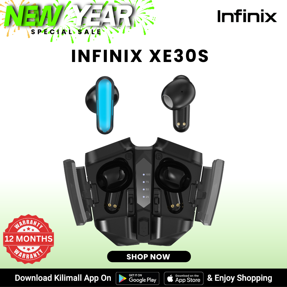 [Special Offer] INFINIX XE30S Bluetooth Earphone V5.0 EarpodsLED Display Wireless Earphones With Microphone 9D Stereo Sports Waterproof Earbuds Headsets Infinix AIOT