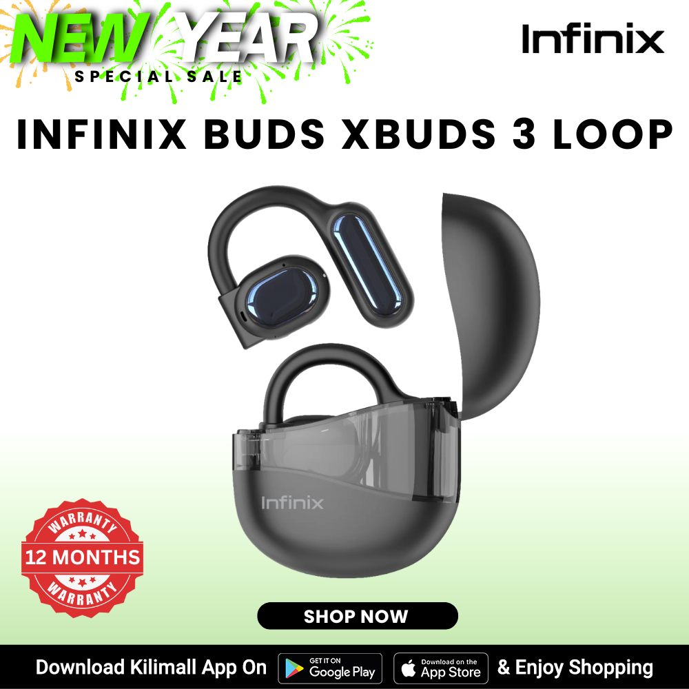 [Special Offer] Infinix buds Xbuds 3 Loop Tru Wireless Earbuds  earpods Earphone Wireless Bluetooth Earphone Bluetooth V5.0 Touch Control for all Smart phone  Infinix AIOT