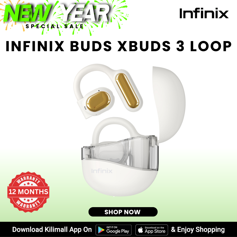[Special Offer] Infinix buds Xbuds 3 Loop Tru Wireless Earbuds  earpods Earphone Wireless Bluetooth Earphone Bluetooth V5.0 Touch Control for all Smart phone  Infinix AIOT
