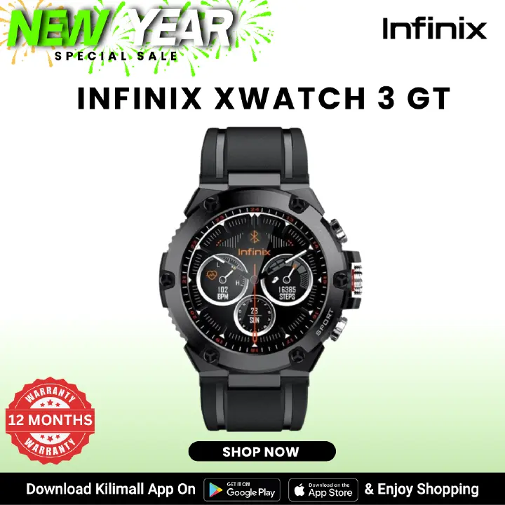 [Special Offer] Infinix XWatch GT3 Smartwatch  1.53-inch AMOLED display  500mAh battery Bluetooth 5.2  SpO2 sensor