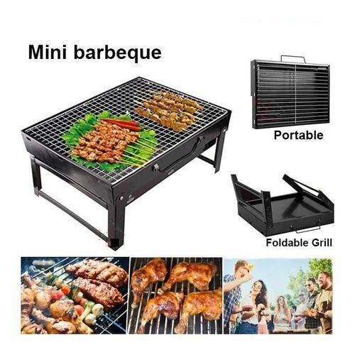 😇🤪[ UP YOUR GAME]Charcoal Grill, BBQ Grill Folding Portable Lightweight smoker Grill, Barbecue Grill Small desk Tabletop Outdoor Grill for Camping Picnics Garden Beach Party