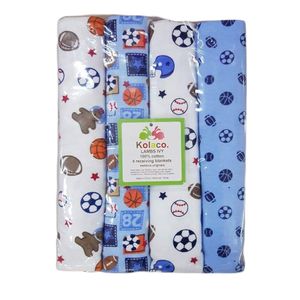[Up to 50%0ff ]4 Pcs/lot 100% Cotton Flannel Diaper Muslin Diaper Baby Blanket Cartoon Print Baby Bath Swaddle Soft Children's Muslin Swaddle